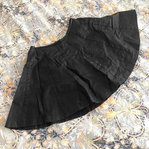 Black vegan leather skirt